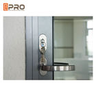 ประตูบานเลื่อนอลูมิเนียมภายนอก Bi พับประตูกระจกพับได้การรับรองมาตรฐาน ISO ประตูบานเลื่อนบานเลื่อนพับ