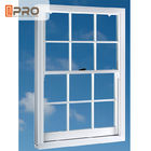 หน้าต่างกระจกอลูมิเนียมกระจกสีขาวสำหรับห้องน้ำความทนทานสูงทำความสะอาดง่าย