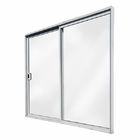 ประตูกระจกบานเลื่อนอลูมิเนียมกันสภาพอากาศ 4-12 มม. ความหนาของกระจกประตูเหล็กประตูบานเลื่อนระบบติดตามประตู