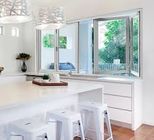 ออสเตรเลียมาตรฐานการออกแบบใหม่อลูมิเนียมกระจกพับสองพับหน้าต่างหน้าต่างอลูมิเนียมแอนะล็อกสำหรับขาย