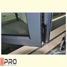 ระบบการค้ากระจกอลูมิเนียม Bifold Windows สำหรับห้องนั่งเล่น lowes bi fold door Bi พับประตูด้านนอก
