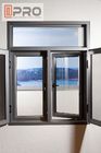 Unbreakbale Thermal Break Aluminium Windows Swing Open Style Built In Blinds บานเปิดบานหน้าต่างบานคู่