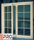 ที่อยู่อาศัย Push Out Casement Windows / Aluminium Pivoting Window With Grid Design หน้าต่างอลูมิเนียมสีขาว