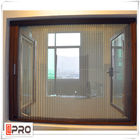 Hurricane Impact Soundproof Aluminium Casement Windows, หน้าต่างกระจกบานเล็กแบบสั่งทำพิเศษ