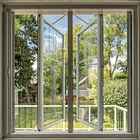 บานหน้าต่างอลูมิเนียมบานเกล็ดสถาปัตยกรรม 125 มม.