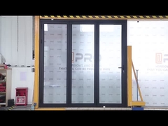 อลูมิเนียมแก้ว Patio นอก Bifold ประตู Double Glass