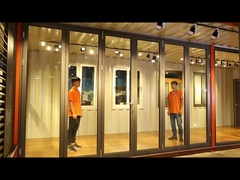 ภายนอก อลูมิเนียมแก้ว Bifold Patio ประตูเลื่อน กันน้ํา