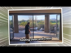 2 มิลลิเมตรอลูมิเนียม Double Glazed พรีเมียม กันสภาพอากาศ ประตูแก้วเลื่อน 2.1m ความสูง