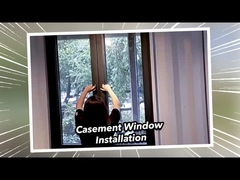 2 มิลลิเมตรอลูมิเนียม Double Glazed พรีเมียม กันสภาพอากาศ ประตูแก้วเลื่อน 2.1m ความสูง