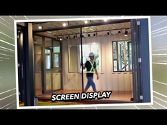 2 มิลลิเมตรอลูมิเนียม Double Glazed พรีเมียม กันสภาพอากาศ ประตูแก้วเลื่อน 2.1m ความสูง