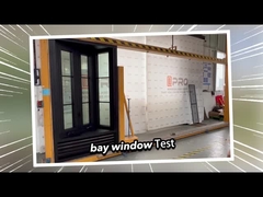 2 มิลลิเมตรอลูมิเนียม Double Glazed พรีเมียม กันสภาพอากาศ ประตูแก้วเลื่อน 2.1m ความสูง