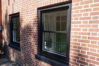 หน้าต่างบานเลื่อนกระจกอลูมิเนียมนิรภัย / หน้าต่างบานเลื่อนกระจกสองชั้นเกรดเชิงพาณิชย์สามชั้น