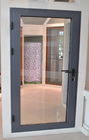 สีเทา PVDF ประตูบานพับอลูมิเนียมพร้อมทิศทางการเปิดออกด้านนอก HINGE FOR DOOR STEEL DOOR HINGE บานพับประตูสวิง