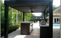 บานเกล็ดอลูมิเนียมที่กำหนดเอง Modern Garden Outdoor Pergola