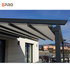 ม่านบังแดดที่กำหนดเองขนาดใหญ่แบบพับเก็บได้ Pergola Commercial Outdoor Solar Roof Pergola